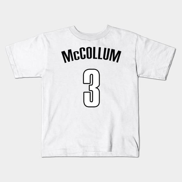 CJ McCollum Kids T-Shirt by telutiga